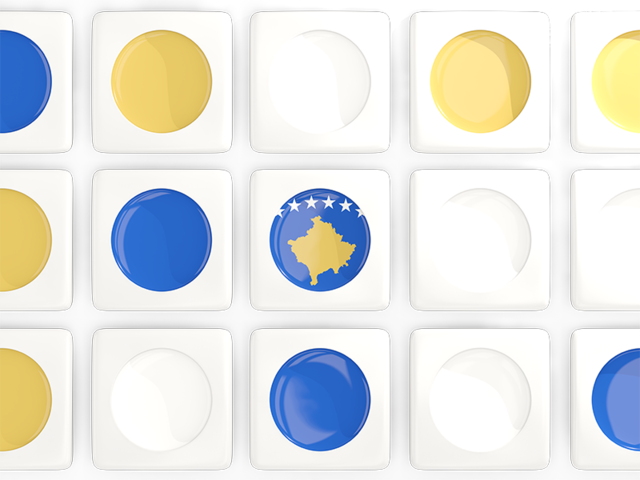 Square tiles with flag. Download flag icon of Kosovo at PNG format