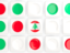 Lebanon. Square tiles with flag. Download icon.