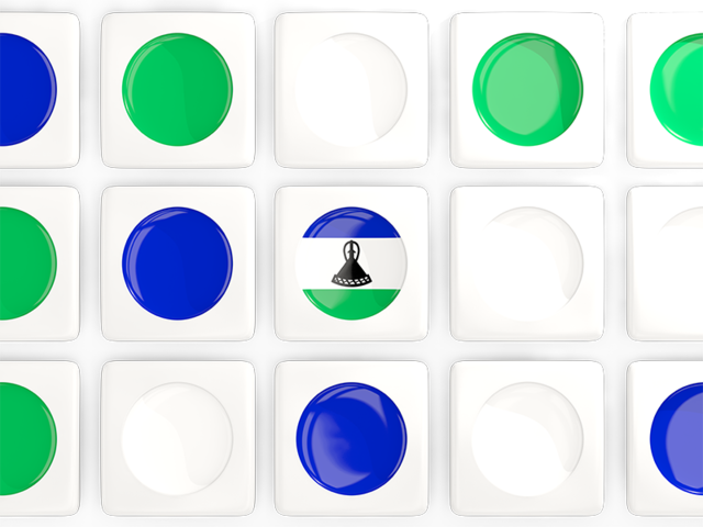 Square tiles with flag. Download flag icon of Lesotho at PNG format