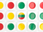 Lithuania. Square tiles with flag. Download icon.