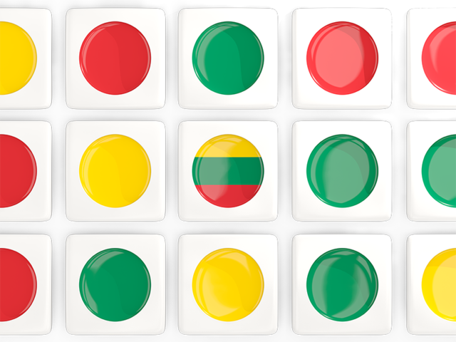 Square tiles with flag. Download flag icon of Lithuania at PNG format