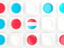 Luxembourg. Square tiles with flag. Download icon.