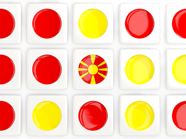 Square tiles with flag. Download flag icon of Macedonia at PNG format