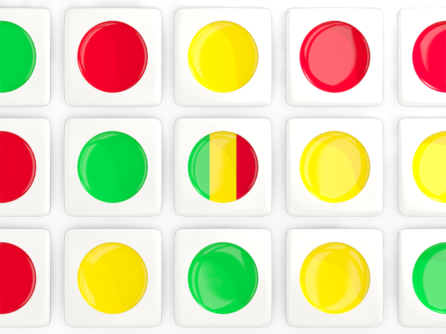 Square tiles with flag. Download flag icon of Mali at PNG format