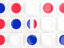 Mayotte. Square tiles with flag. Download icon.