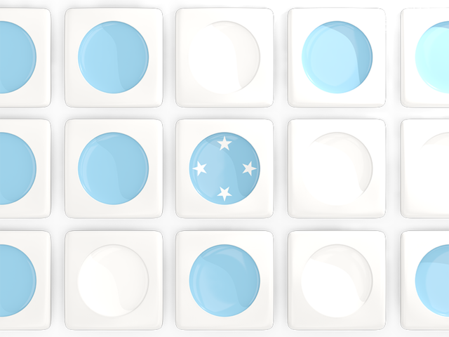 Square tiles with flag. Download flag icon of Micronesia at PNG format