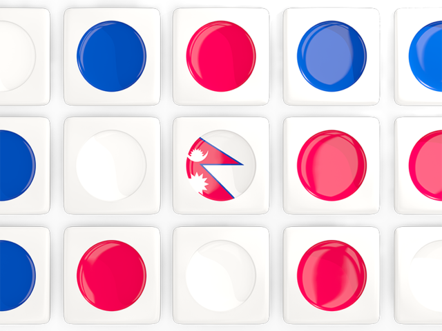 Square tiles with flag. Download flag icon of Nepal at PNG format