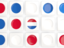 Netherlands. Square tiles with flag. Download icon.