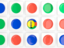 New Caledonia. Square tiles with flag. Download icon.