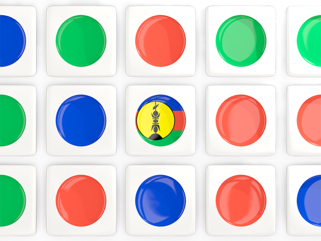 Square tiles with flag. Download flag icon of New Caledonia at PNG format