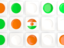 Niger. Square tiles with flag. Download icon.