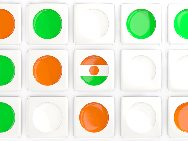 Square tiles with flag. Download flag icon of Niger at PNG format