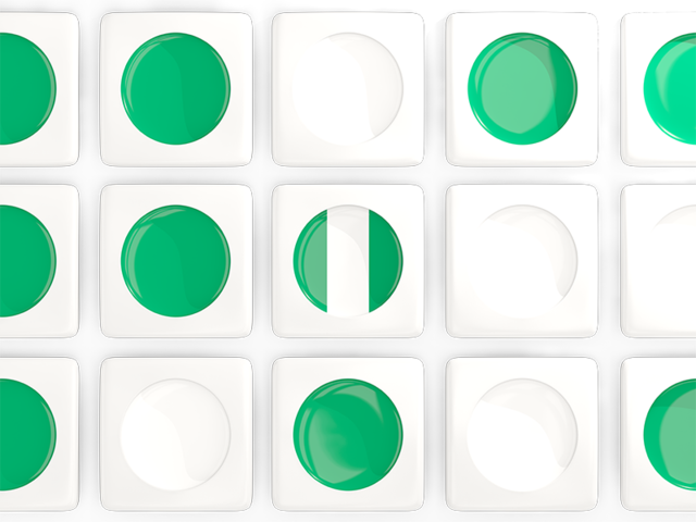 Square tiles with flag. Download flag icon of Nigeria at PNG format