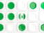 Norfolk Island. Square tiles with flag. Download icon.