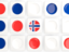 Norway. Square tiles with flag. Download icon.