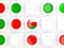 Oman. Square tiles with flag. Download icon.