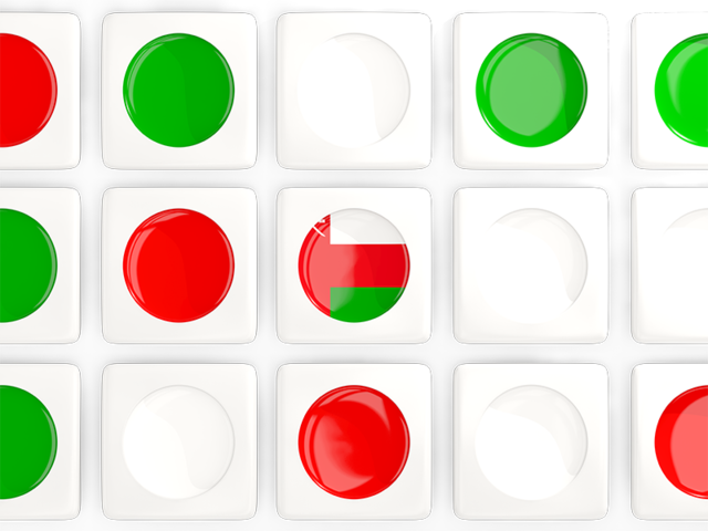 Square tiles with flag. Download flag icon of Oman at PNG format