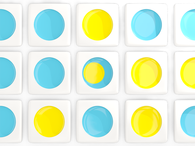 Square tiles with flag. Download flag icon of Palau at PNG format