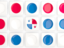 Panama. Square tiles with flag. Download icon.