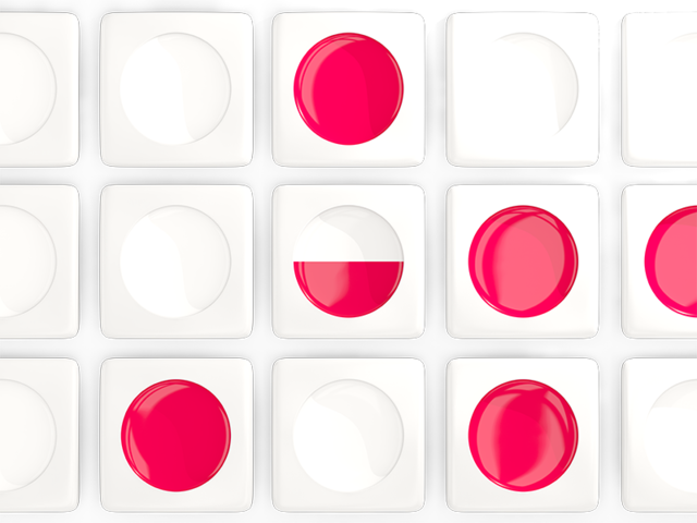 Square tiles with flag. Download flag icon of Poland at PNG format