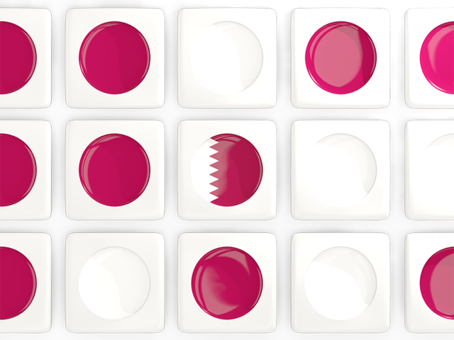 Square tiles with flag. Download flag icon of Qatar at PNG format