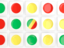 Republic of the Congo. Square tiles with flag. Download icon.