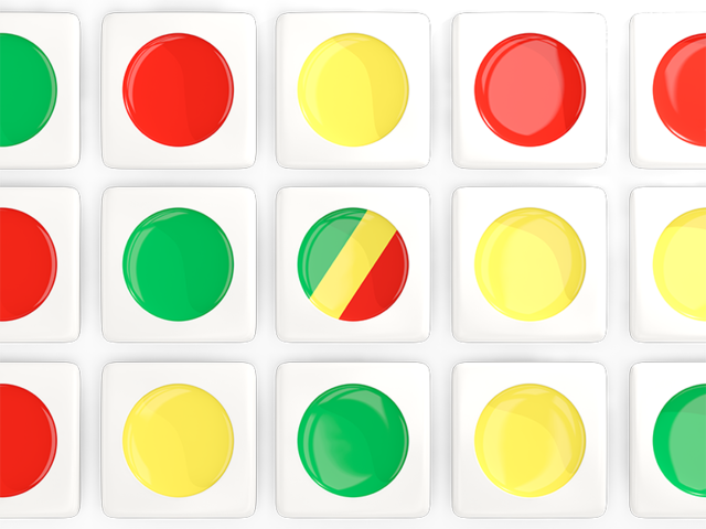 Square tiles with flag. Download flag icon of Republic of the Congo at PNG format
