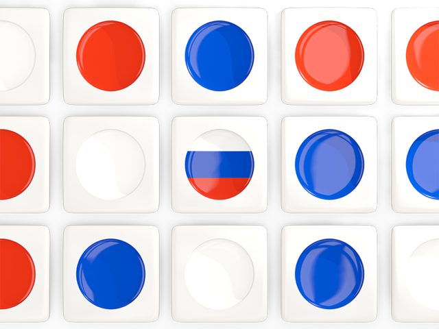 Square tiles with flag. Download flag icon of Russia at PNG format