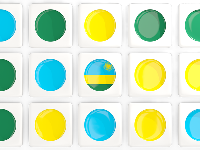 Square tiles with flag. Download flag icon of Rwanda at PNG format