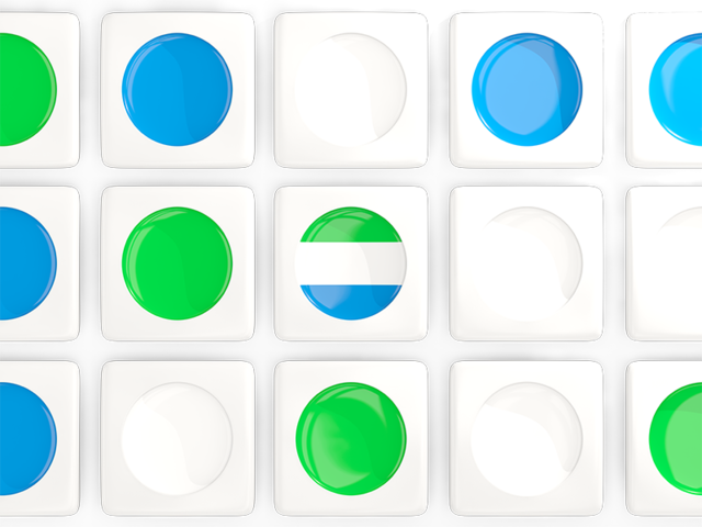 Square tiles with flag. Download flag icon of Sierra Leone at PNG format