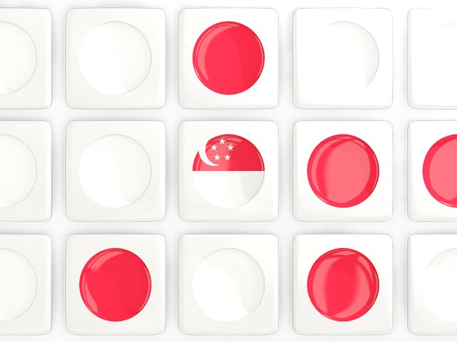 Square tiles with flag. Download flag icon of Singapore at PNG format