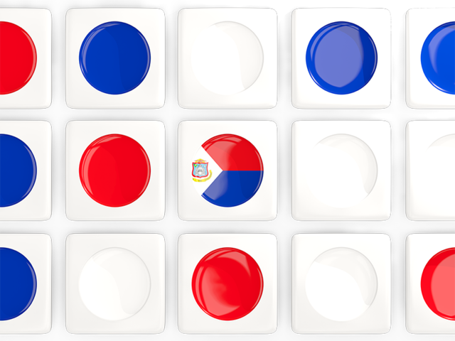 Square tiles with flag. Download flag icon of Sint Maarten at PNG format