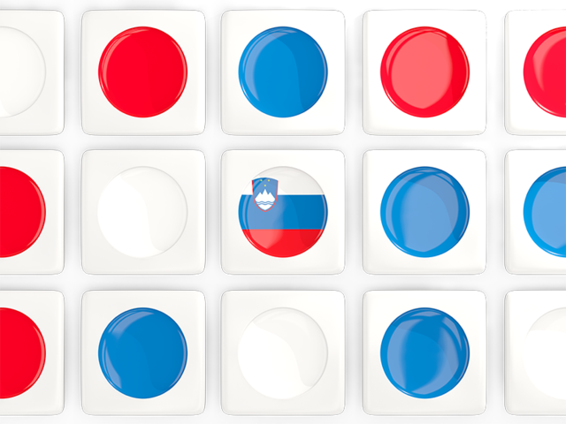 Square tiles with flag. Download flag icon of Slovenia at PNG format