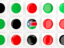 South Sudan. Square tiles with flag. Download icon.
