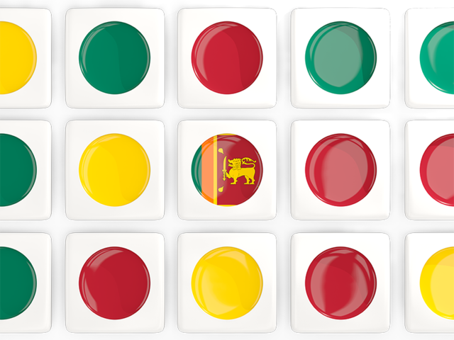 Square tiles with flag. Download flag icon of Sri Lanka at PNG format