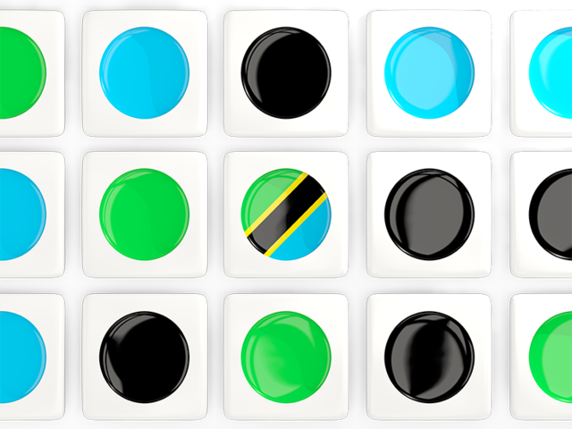 Square tiles with flag. Download flag icon of Tanzania at PNG format