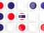 Thailand. Square tiles with flag. Download icon.