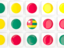 Togo. Square tiles with flag. Download icon.