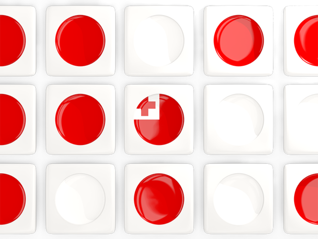 Square tiles with flag. Download flag icon of Tonga at PNG format