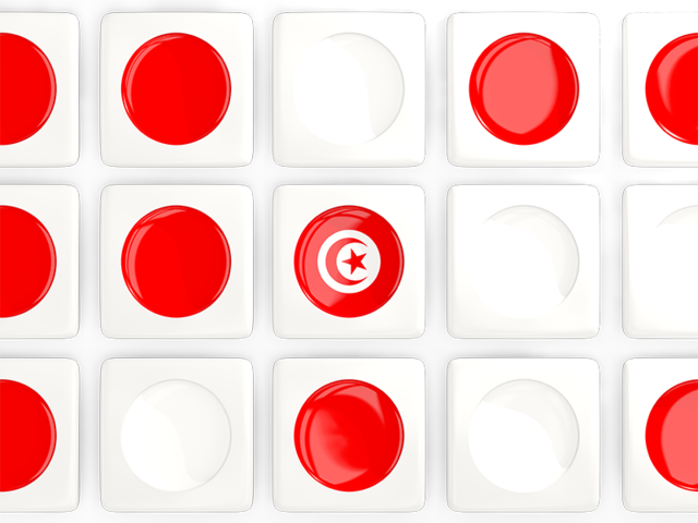 Square tiles with flag. Download flag icon of Tunisia at PNG format