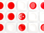 Turkey. Square tiles with flag. Download icon.
