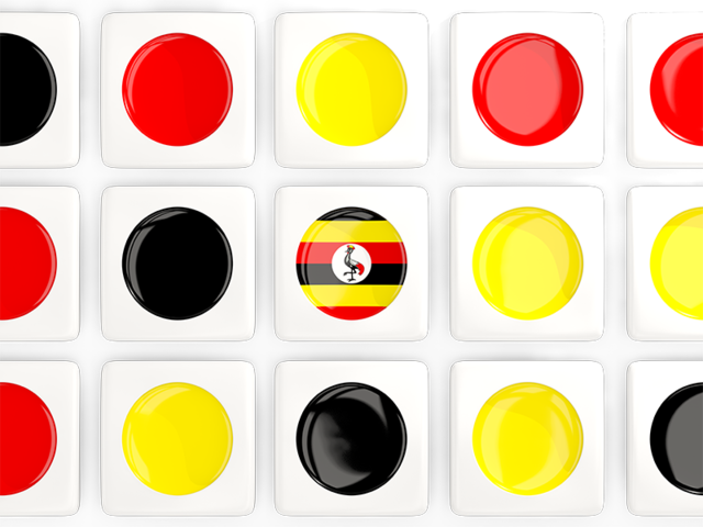 Square tiles with flag. Download flag icon of Uganda at PNG format
