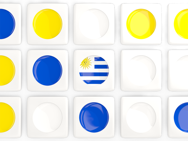Square tiles with flag. Download flag icon of Uruguay at PNG format