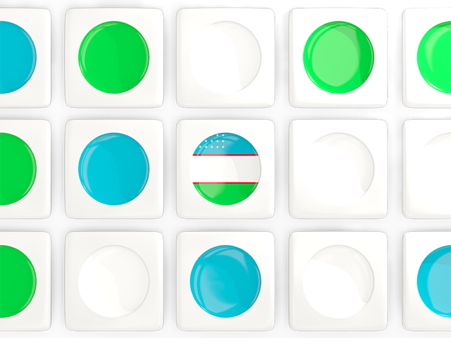 Square tiles with flag. Download flag icon of Uzbekistan at PNG format