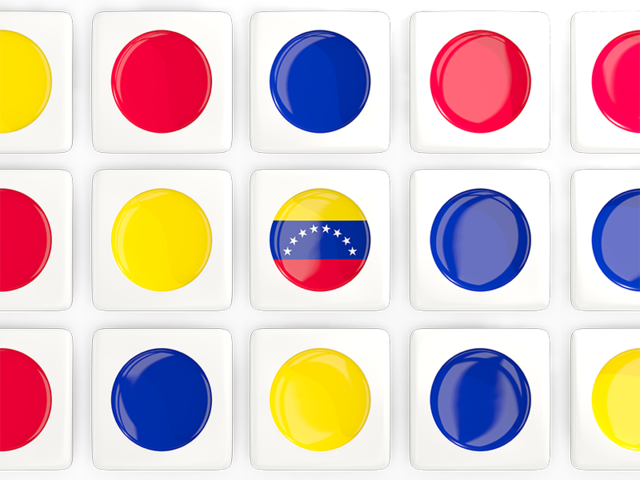 Квадратные плитки с флагом. Скачать флаг. Венесуэла