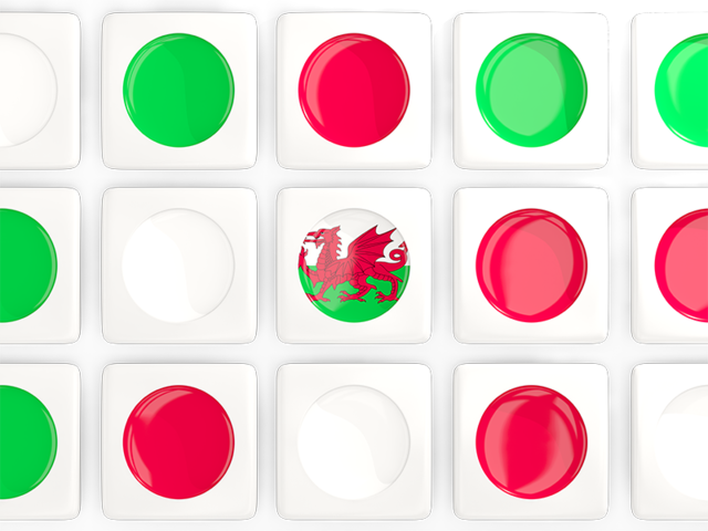 Square tiles with flag. Download flag icon of Wales at PNG format