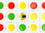 Zimbabwe. Square tiles with flag. Download icon.