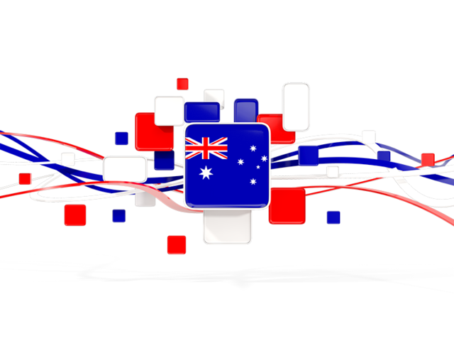 Квадраты с линиями. Скачать флаг. Австралийский Союз