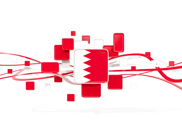 Square pattern with lines. Download flag icon of Bahrain at PNG format