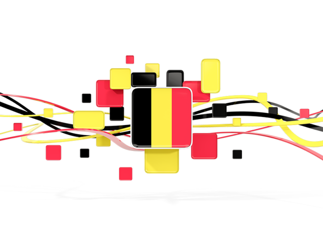 Квадраты с линиями. Скачать флаг. Бельгия